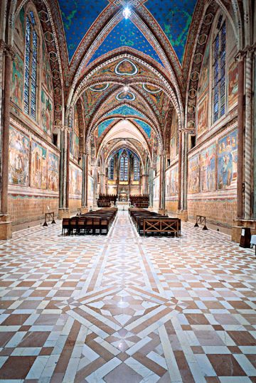 Basilica Superiore-San Francesco-Giotto-Affreschi-vetrate-colori