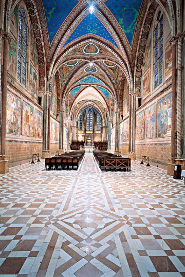 Upper Basilica-San Francesco-Giotto-Frescoes-stained glass-colors