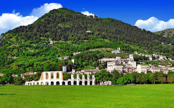 Gubbio, la Città dei Ceri-Gubbio-Panorama.Monte Ingino-Colle Eletto