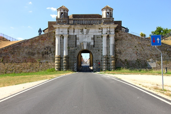 what to see in Palmanova- Porta Cividale- Walls- Bastions-