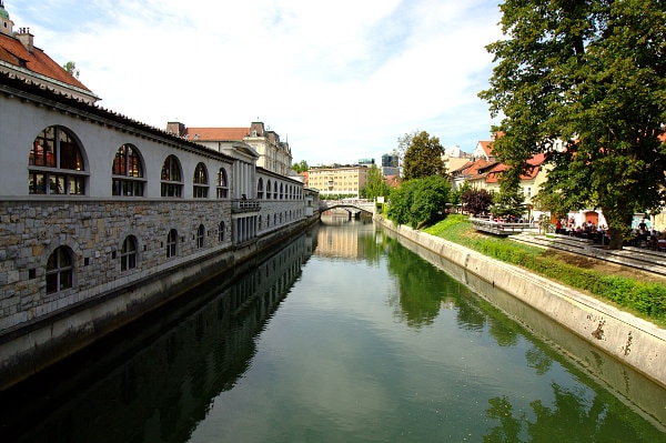 La verde Lubiana in un giorno- Mercato Coperto-Ponte dei Macellai- Mesarski Most-Ljubljanica