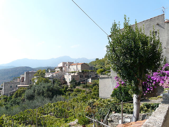 % borghi per un weekend nella natura- Verezzi- scorcio- Case- alberi