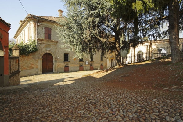 Palazzo dei conti di Caselborgo- giardini all'italiana, scorcio