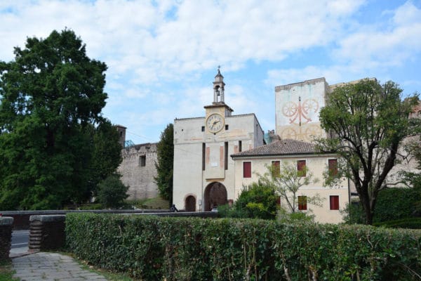 Porta Padova - Tower of Malta - frescoes - Coat of arms of the Carrares - coat of arms of Padua