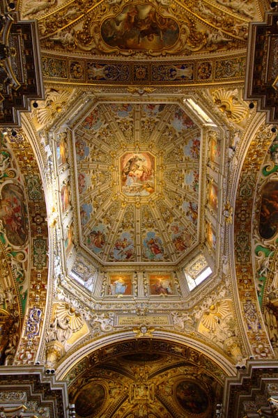 Cosa vedere a Bergamo-Basilica di Santa Maria Maggiore- Affreschi-Barocco-Oro