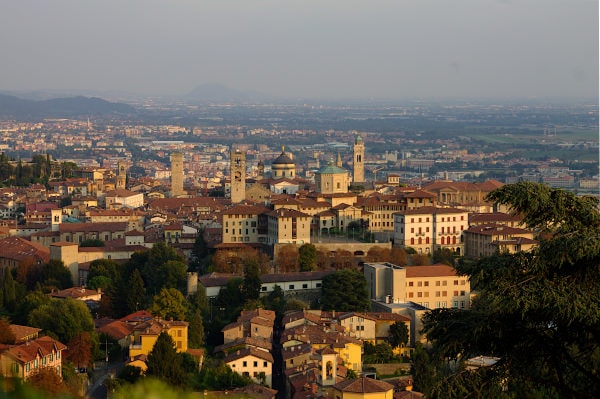 Cosa vedere a Bergamo-Colle di San Vigilio-Panorama-Bergamo Alta