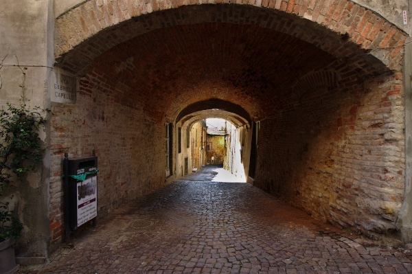 Vicolo-Fracia-Via xx Settembre-Church of Sant'Antonio Abate-Casa Montanari- Via Capello