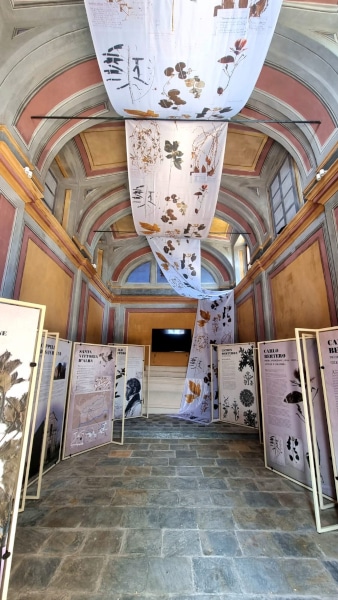 Interior of the Church of San Rocco - permanent exhibition - trompe d'oeil decorations