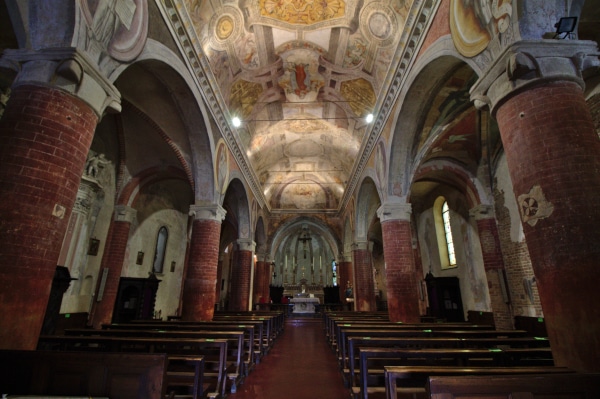 What to see in Ozzano Monferrato-inside-church-of-San-Salvatore-frescoes-15th century-