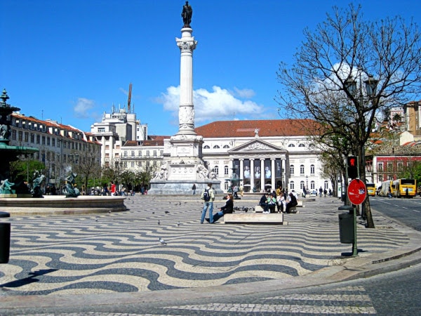 portuguese way of Santiago-lisbon-plaza rossio