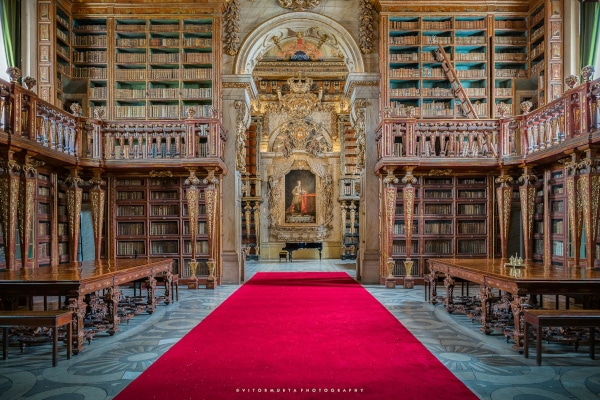 recommended structures on the way of Santiago-Library-Coimbra-University-baroc
